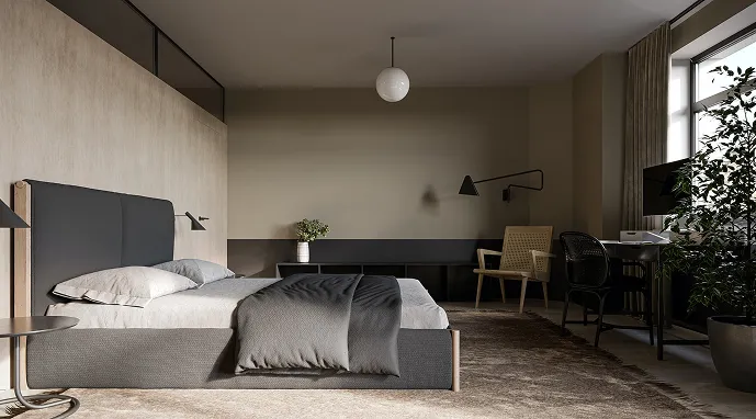 Dark Modern Bedroom Interior Design
