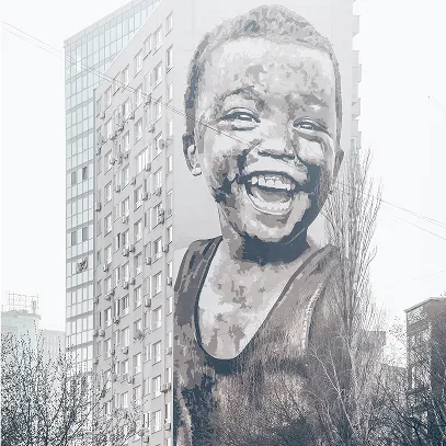 Artwork for 'Keep on Smiling' article in FYRRE Magazine