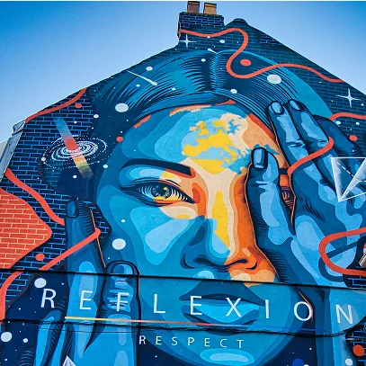 Artwork for 'Most colorful places' article in FYRRE Magazine