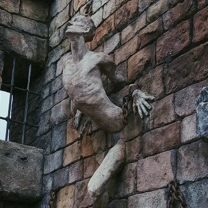 Artwork for 'The chains of our lives' article in FYRRE Magazine