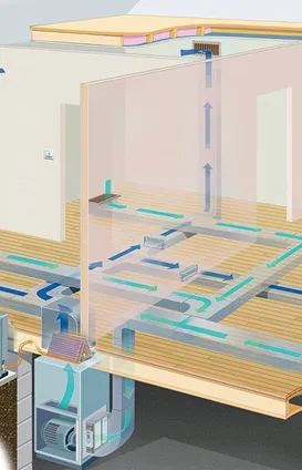 Схема циркуляции воздуха